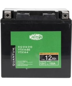 MAGNETI MARELLI BATTERIA MOTO E SCOOTER 12AH 12V 150A TECNOLOGIA AGM SIGILLATA POLO POSITIVO SINISTRO